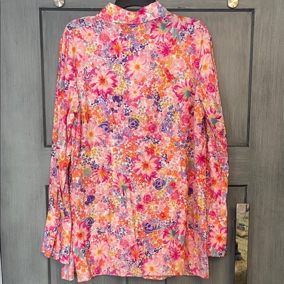 H&M Multicolor Floral Button Down Shirt - Picture 7 of 9